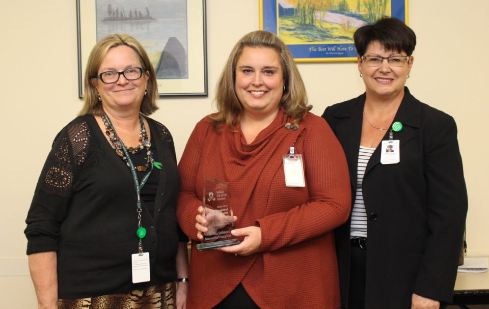 Orillia Soldiers’ Memorial Hospital Awarded for Championing Organ and Tissue Donation